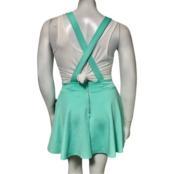 HOT TOPIC MINT SUSPENDER CIRCLE SKIRT - Picture 5 of 7